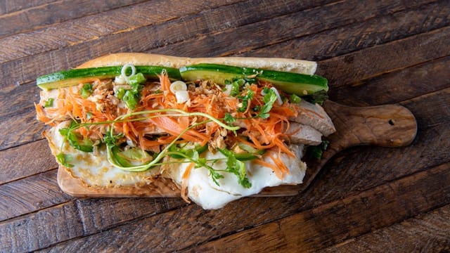 Sauteed Tofu Sandwich.