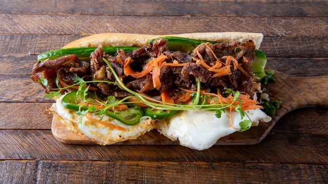 Grilled Pork Sandwich.